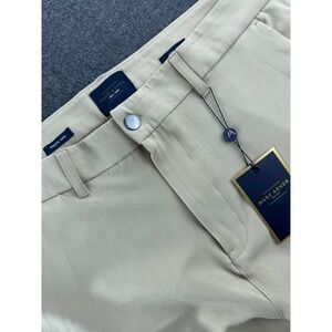 Marc Asher Khaki Chino Tech Pants Mens Sz 38W 31.5L Superior Fabrication Elastic